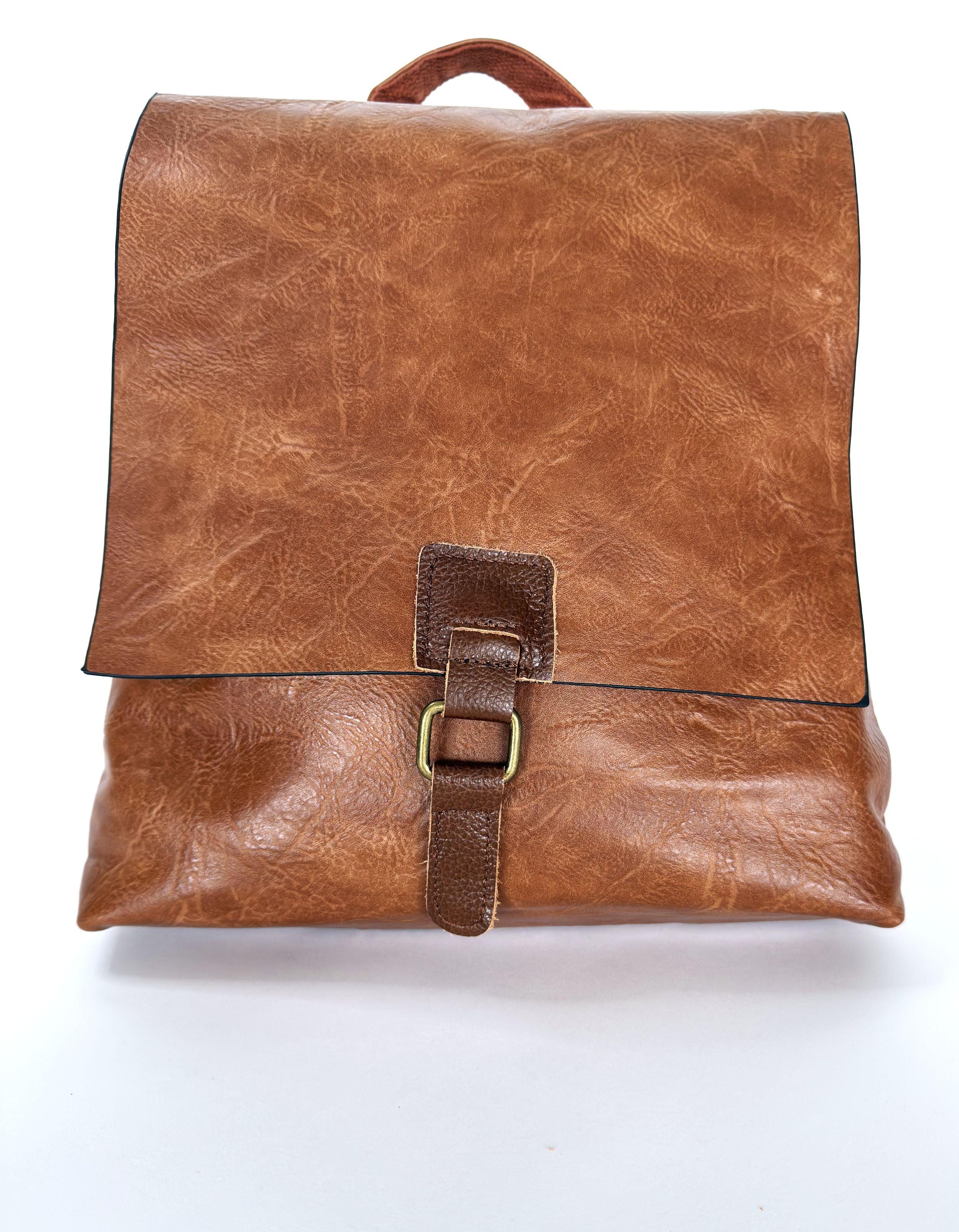 Τσάντα πλάτης Backpack γεγάλο και κομψό-καφέ-ταμπά-γυναικεία -καθημερινή χρήση-πολύ ανθεκτική-δερμάτινη -τσάντα-βόλτα-λάπτοπ-ώμου-χιαστί-ταχυδρόμου για δουλειά και σχολή-προσφορά-καλή τιμή- πολύ καλή ραφή-ανθεκτική στο βάρος