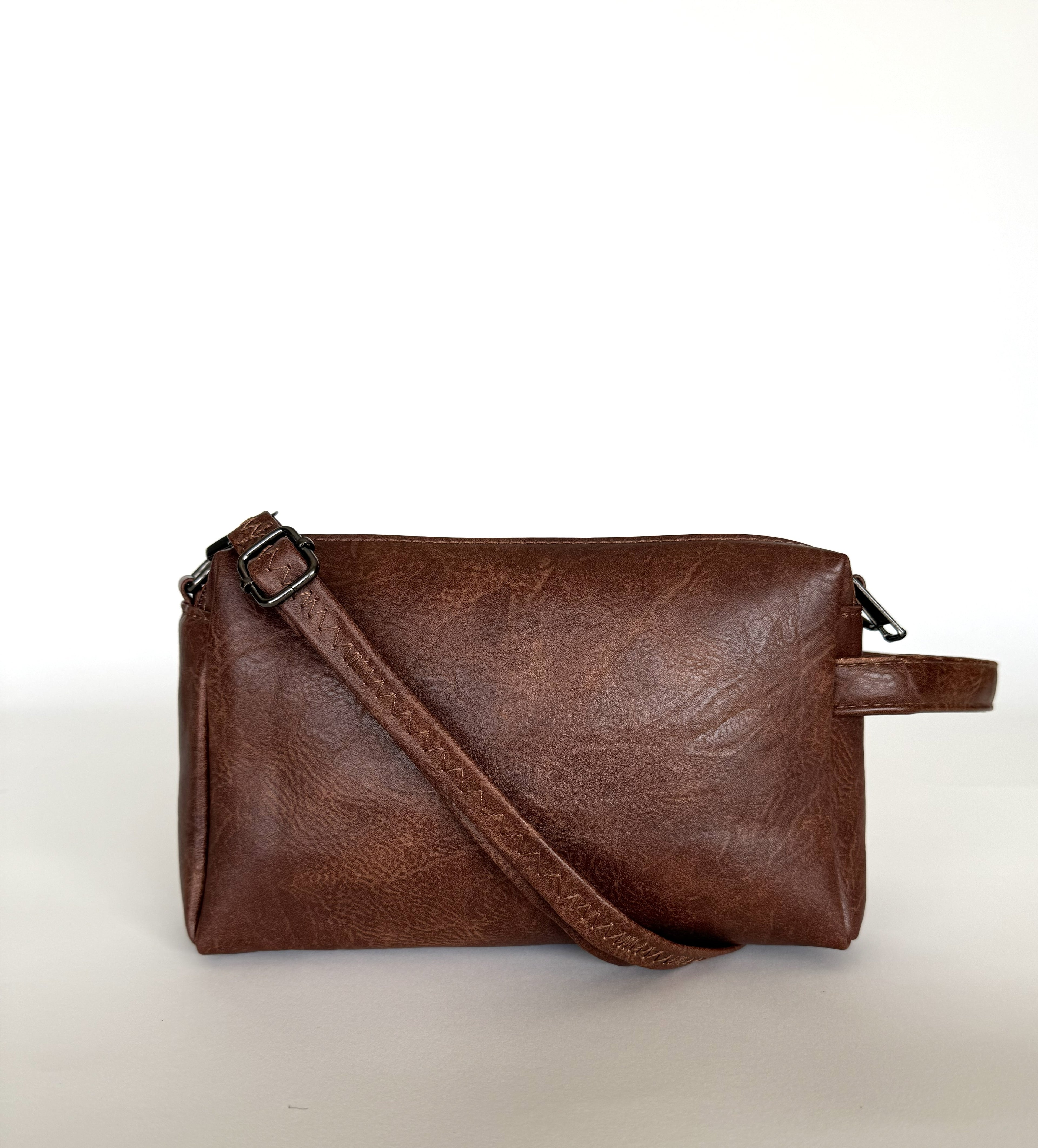 Νεσεσέρ Τσαντάκι με τρείς θήκες, λουρί για να φοριέται χιαστί και χερουλάκι ευκολίας. Πολυλειτουργικό νεσεσέρ, Τσάντα Οργάνωσης για Επαγγελματικά Ταξίδια, Μετακινήσεις Φορητή Τσάντα Αποθήκευσης