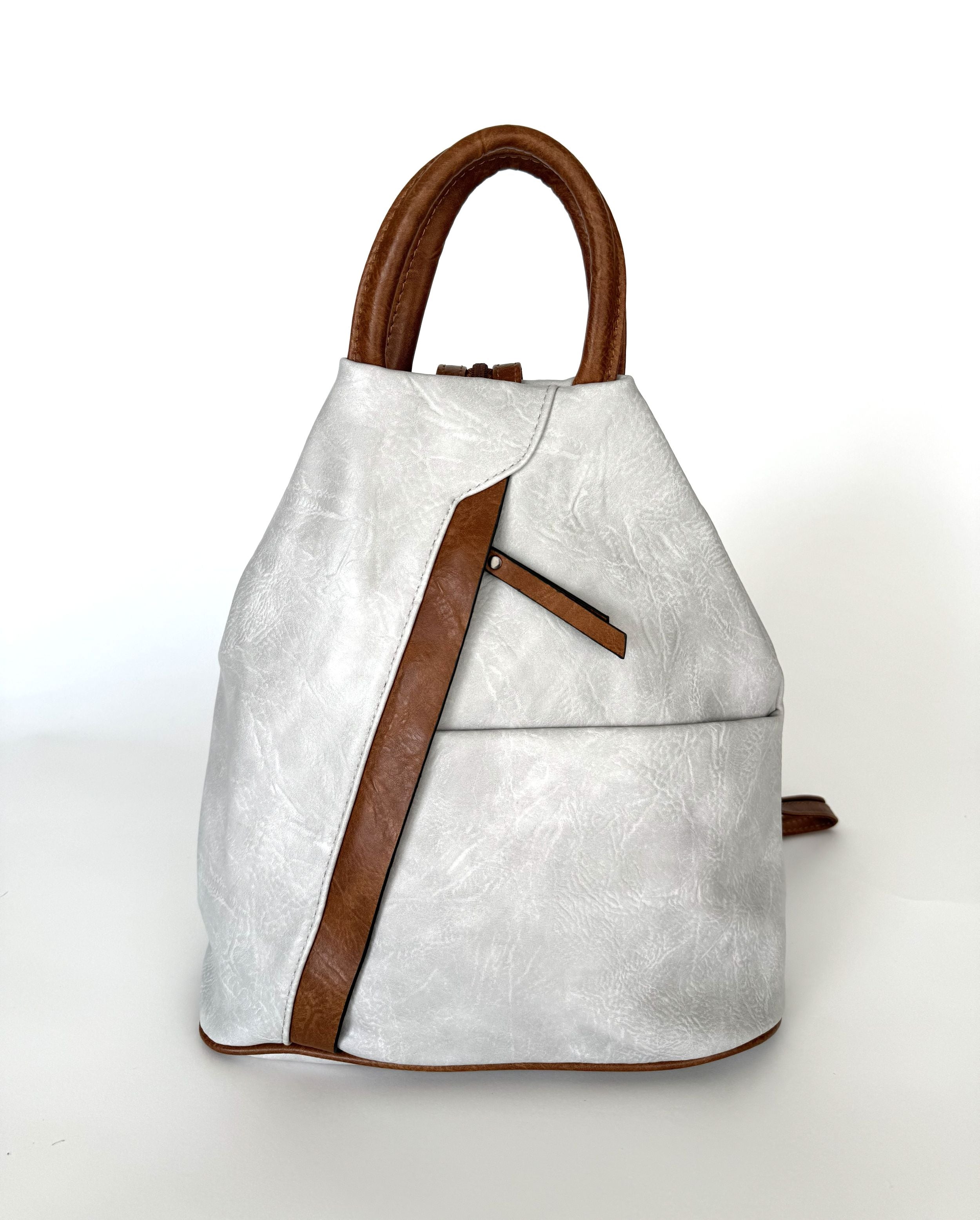 Πολυμορφική Τσάντα 3‑σε‑1 — Χειρός, Σακίδιο & Χιαστί (Faux Leather)