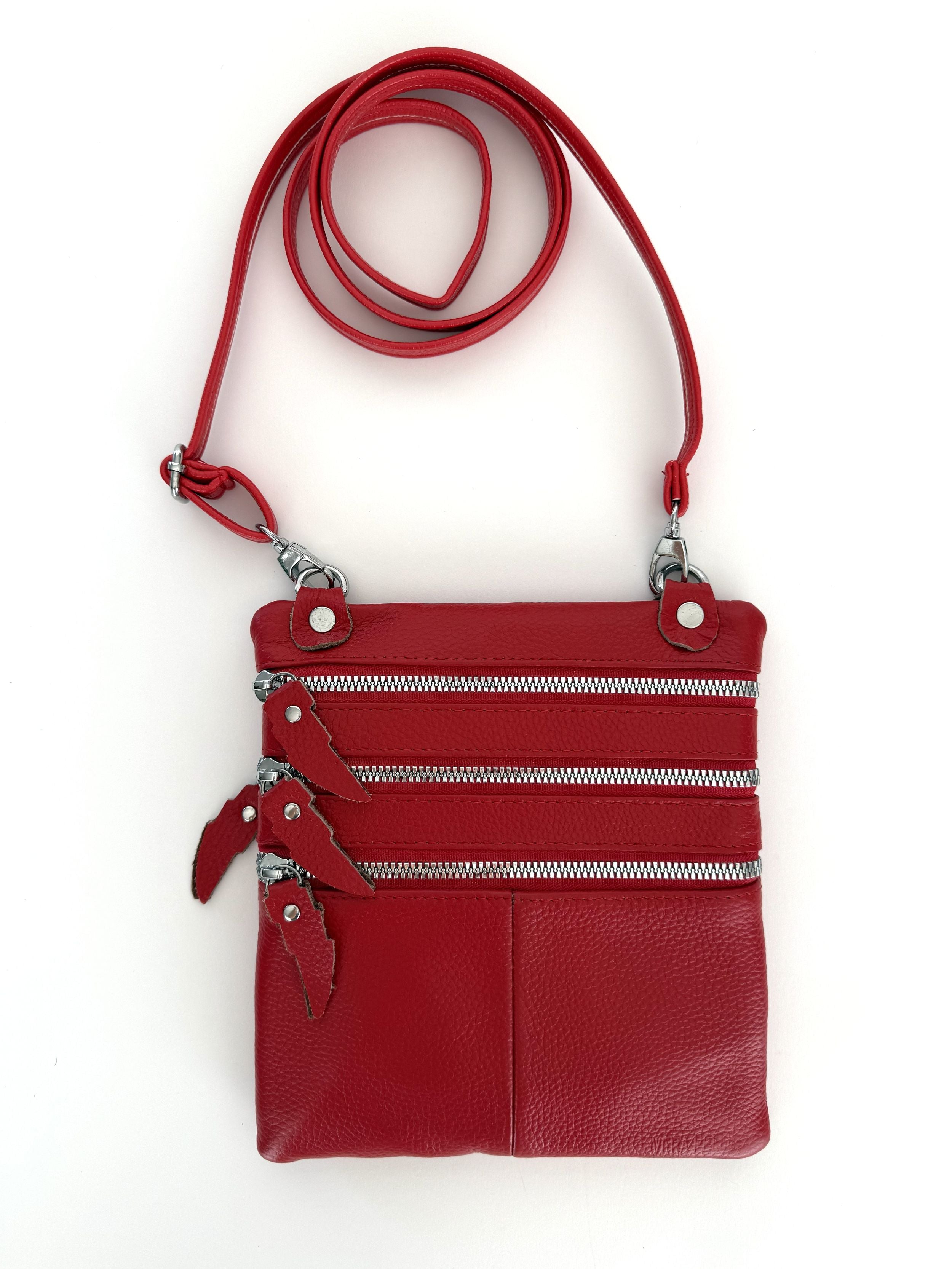 Βολικό κόκκινο τσαντάκι καθημερινό για όλες τις ώρες